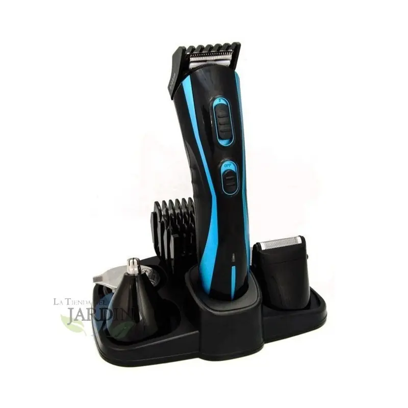 Cortador de Pelo Inalámbrico 5 en 1 Recargable: Cabello, Barba, Nariz, Orejas y Patillas - Todo en Uno Económico