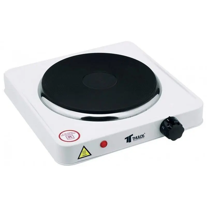 Máxima Calidad Placa Eléctrica con 1 Fuego, Cocina para Estudiantes o Camping, 1000W, 24x22 cm