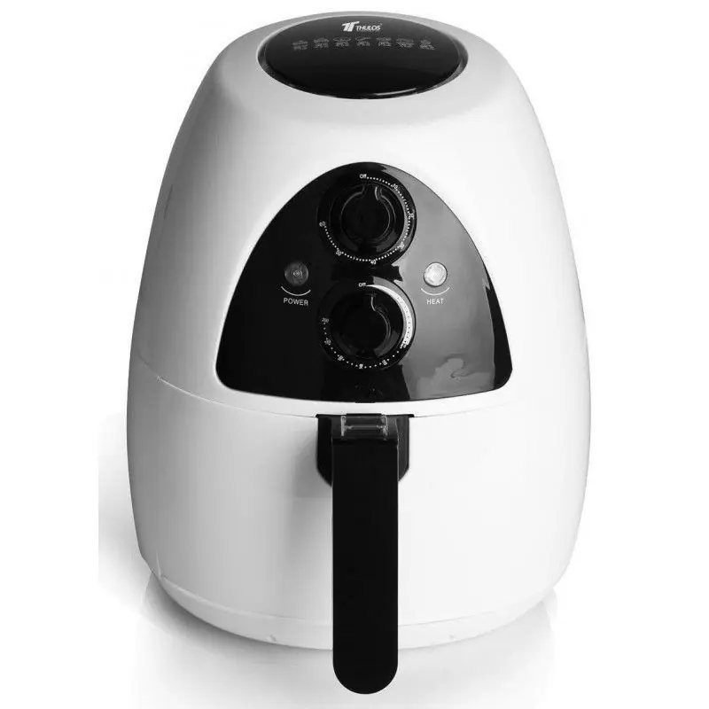 Disponible Ahora Freidora Sin Aceite Thulos, Potencia 1230W, Capacidad 2 Litros, Blanca