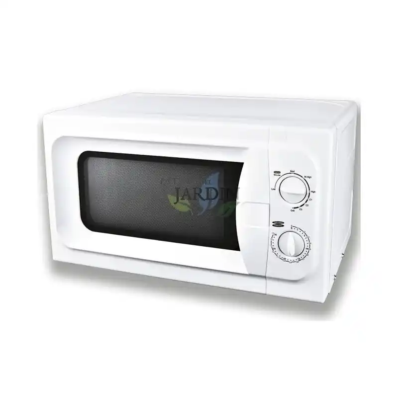 Moderno Microondas con grill 20L 800W plato giratorio, descongelar, ideal para calentar y asar alimentos