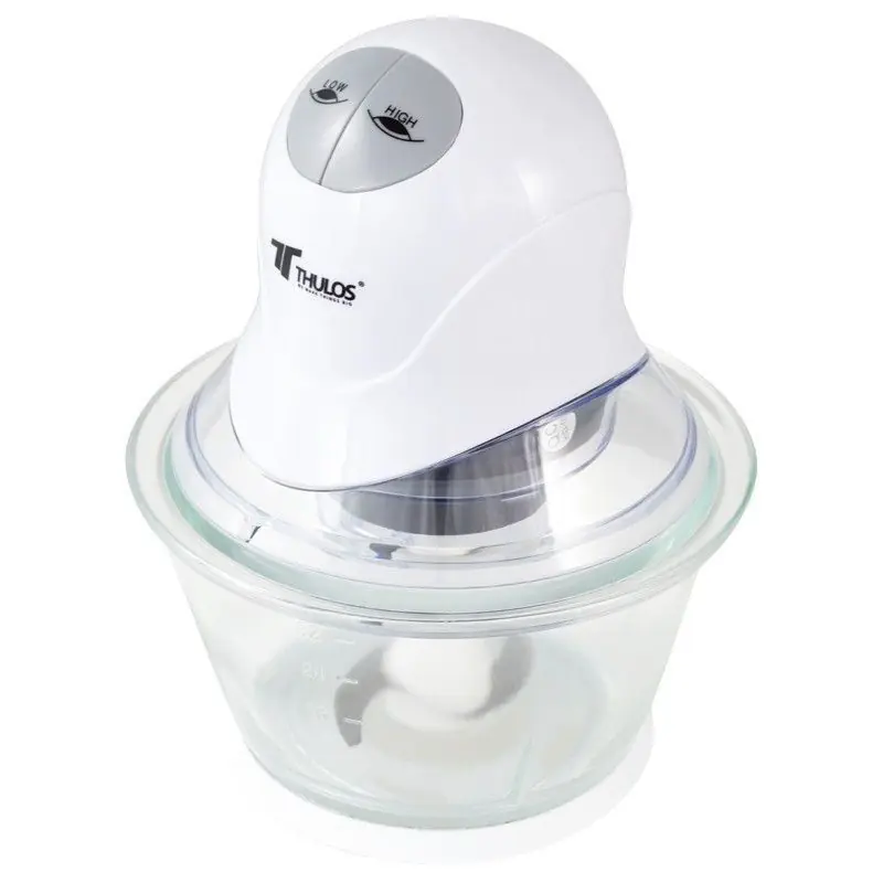 Más Vendido Picadora de carne 400W 1L 2 velocidades, diseño práctico, ideal para carnes y alimentos