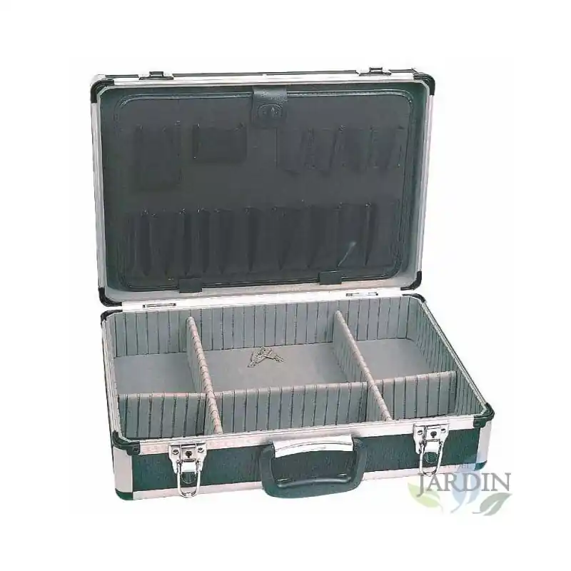 Envío Gratis Maletín de aluminio y PVC 46x33x15 cm resistente ideal para transportar herramientas de forma segura
