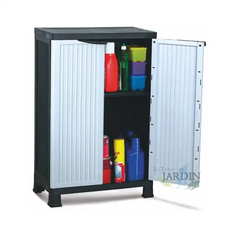 Armario interior plástico bajo 68x40x92 cm para almacenamiento compacto en interiores Directo De Fábrica