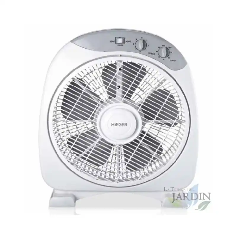 Ventilador de Suelo HAEGER, 30,5 cm, 40W, 3 Velocidades | Ventilador Potente | Aire Acondicionado Portátil Marca Reconocida