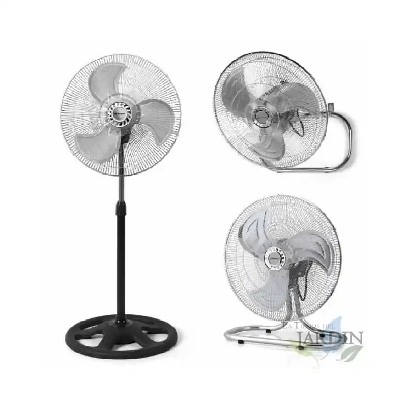 Marca Reconocida Ventilador 3 en 1 (Sobremesa, Pie y Pared) Orbegozo, 3 Velocidades, Oscilante, 90W | Ventilador Multifuncional | Aire Fresco