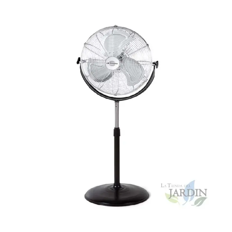 Ventilador de Pie Industrial Orbegozo, 3 Velocidades, 155W, Negro y Plata | Ventilador Industrial | Aire Fresco Solo Por Tiempo Limitado
