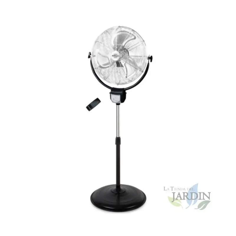 Ventilador Industrial 2 en 1 (Pie y Pared) Orbegozo, Función Oscilante, Mando a Distancia, 120W | Aire Fresco Solo Hoy