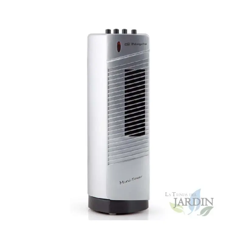 Liquidación Ventilador Mini Torre de Sobremesa Orbegozo, 30W, Gris y Negro | Ventilador Compacto | Aire Fresco