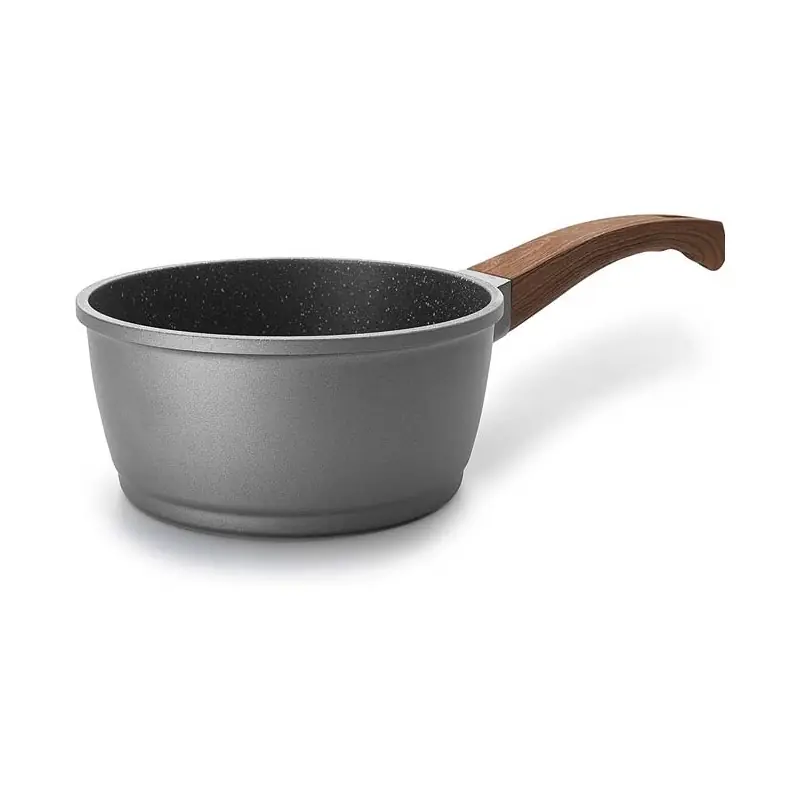 Cazo Recto Aluminio Fundido Stilo | Gris | 1.8L | 18 cm x 8.8 cm | Cazo profesional de cocina | Lacor Económico
