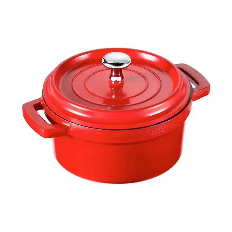 Cacerola con Tapa Aluminio Fundido | Rojo | 2.4L | 20 cm x 8 cm | Olla mediana aluminio | Lacor Compra Ahora