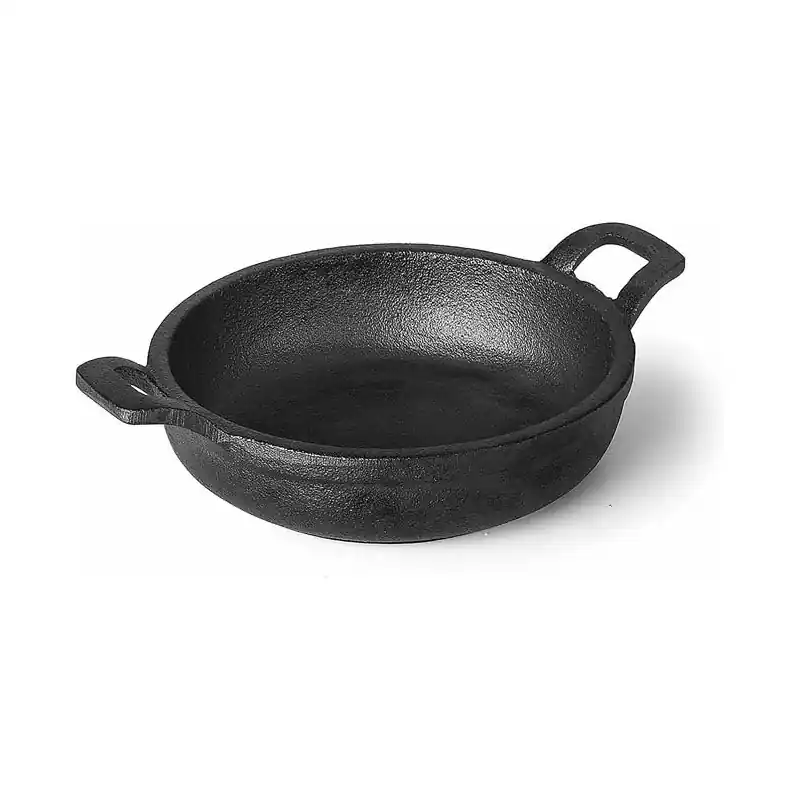 Cacerola Redonda sin Base Magma | Hierro Fundido | Negro | 720 ml | Ø 18.5 cm | Cacerola resistente horno | Lacor Certificado