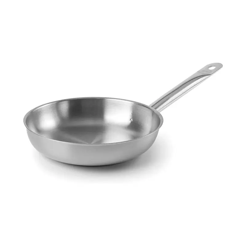 Sartén Acero Inoxidable 36 cm | Sartén sin revestimiento robusta | Calentamiento rápido | Apta todas cocinas y lavavajillas Lujoso