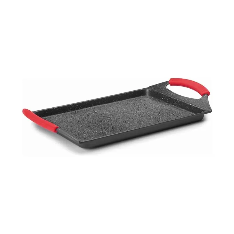 Artesanal Plancha Grill Lisa Eco Piedra - Negro 33 x 25 cm, Lacor