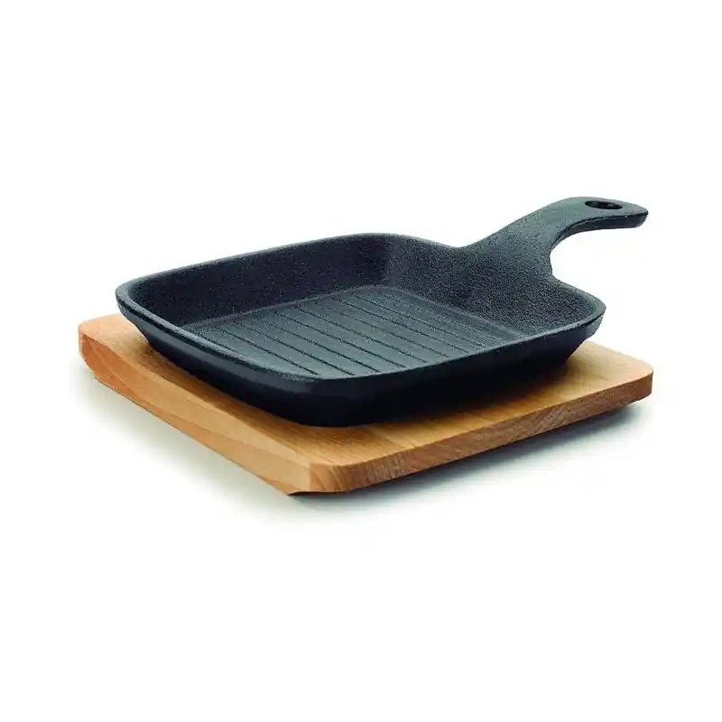 Moderno LACOR Mini grill magma 21 x 13.5 x 2.5 cm hierro fundido, color negro