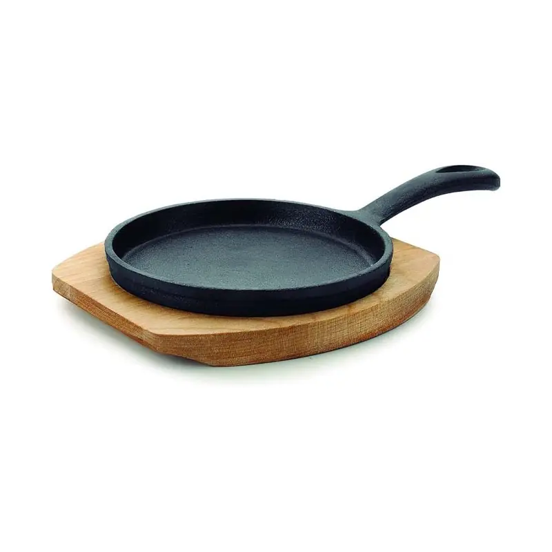 Precio Reducido LACOR Mini Sartén lisa magma 22 x 12.5 x 1.7 cm hierro fundido, color negro