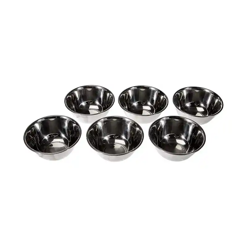 Artesanal Cuenco pequeño cocina Lacor - Acero inoxidable (Pack 6)