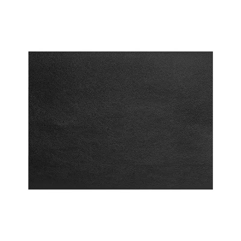 Garantía Incluida Mantel individual rectangular cuero negro granulado 45 x 30 cm