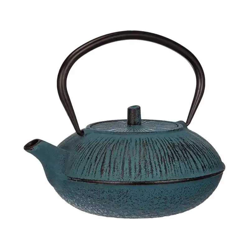 Tetera de hierro fundido Lacor - Azul - Capacidad 1,1 Litros. Oferta Limitada