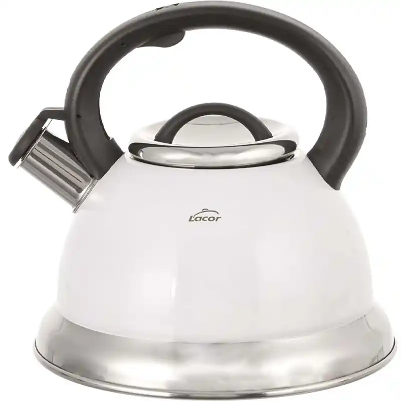 Hervidor Silbante Lacor, Blanco - 2,5 Litros Nueva Colección