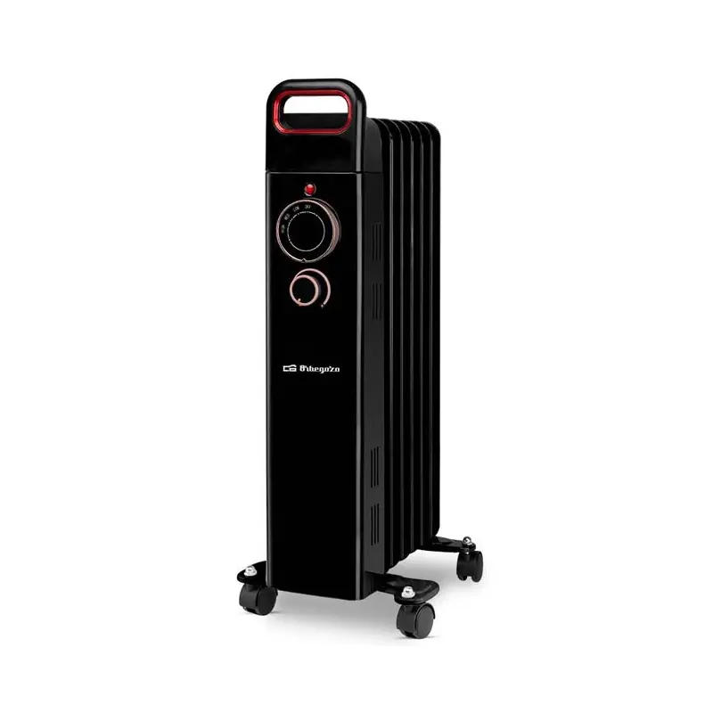 Súper Precio Radiador de aceite 7 elementos 1500W Orbegozo RUN1500, Termostato regulable, negro