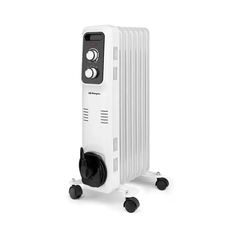 Bestseller Radiador de Aceite 7 elementos 1500W Orbegozo RL1500, Termostato regulable, blanco