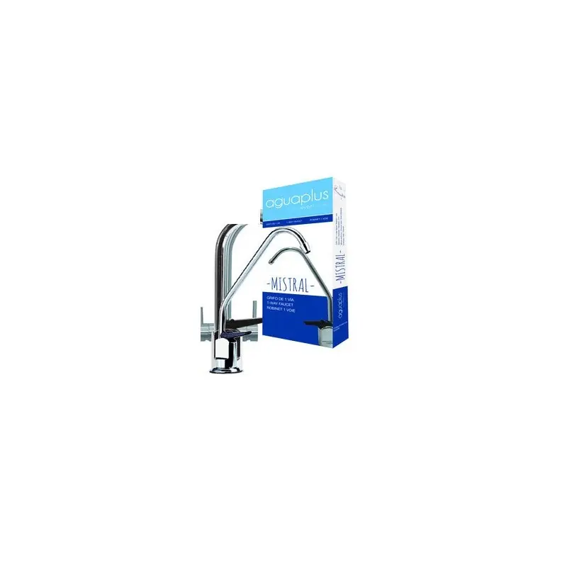Grifo 1 vía para equipos de ósmosis inversa, conexión rosca hembra 7/16", presión máxima 6 bares, fabricado en acero cromado Precio Reducido