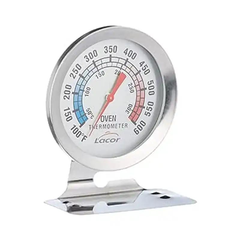 Termómetro horno con base para cocina y horno, mide un rango entre 50ºc y 300ºc, 10x10x10 cm Liquidación