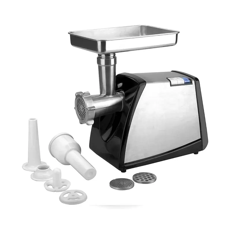 Máquina picadora de carne Strong, 1kg/min, Color Gris Potencia 1000W Promoción