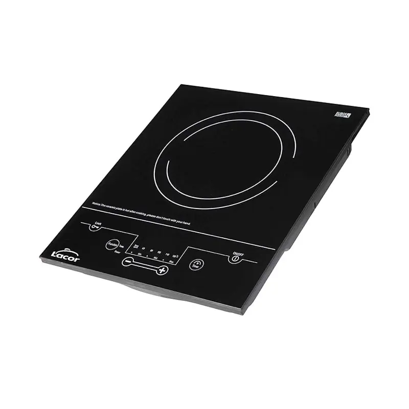 Última Oportunidad Placa vitrocerámica inducción, Potencia 2000W, con 6 niveles de potencia, Negro