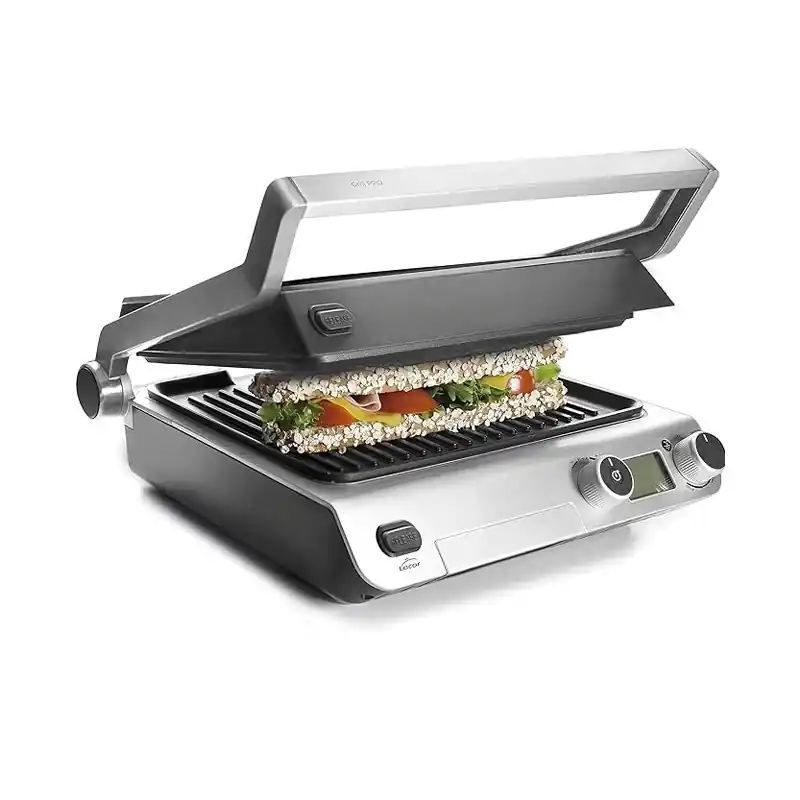 Devolución Gratuita Sandwichera Grill abatible, Potencia 2000W con temporizador, medidas 38x35 cm