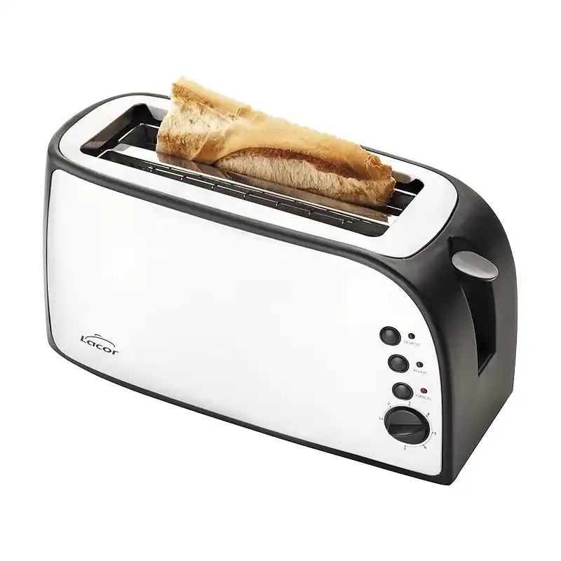 Tostadora ranura alargada, doble ranura, Potencia 1500W, fabricada en acero inoxidable Garantía Incluida