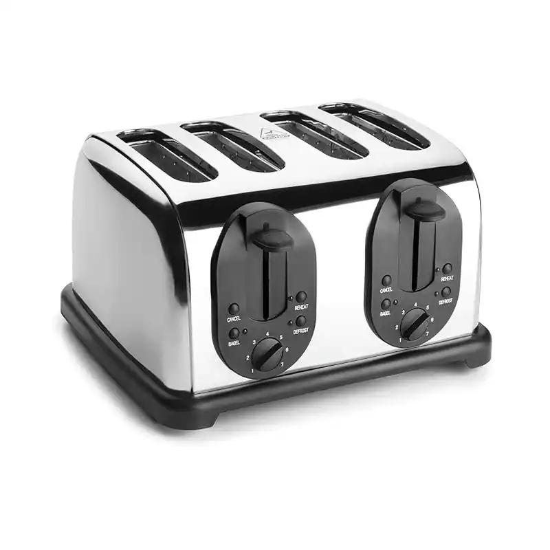 Venta Final Tostadora fabricado en acero inoxidable Curve, 4 ranuras, Potencia 1750W
