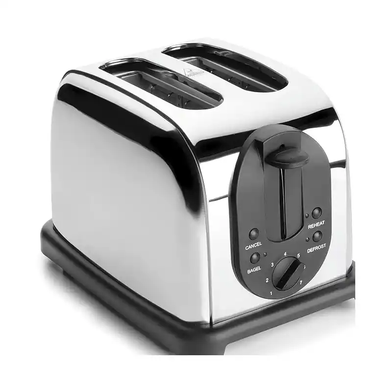 Tostadora fabricado en acero inoxidable Curve, 2 ranuras, Potencia 850-1000W Precio Rebajado