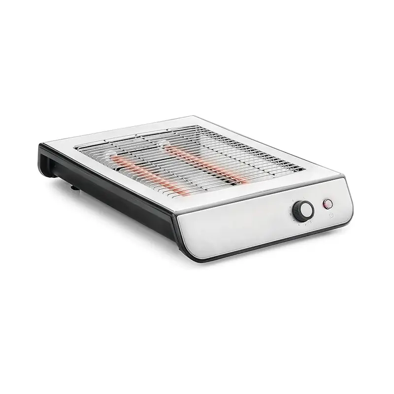 Tostadora eléctrica horizontal, Potencia 600, Color gris Oferta Flash