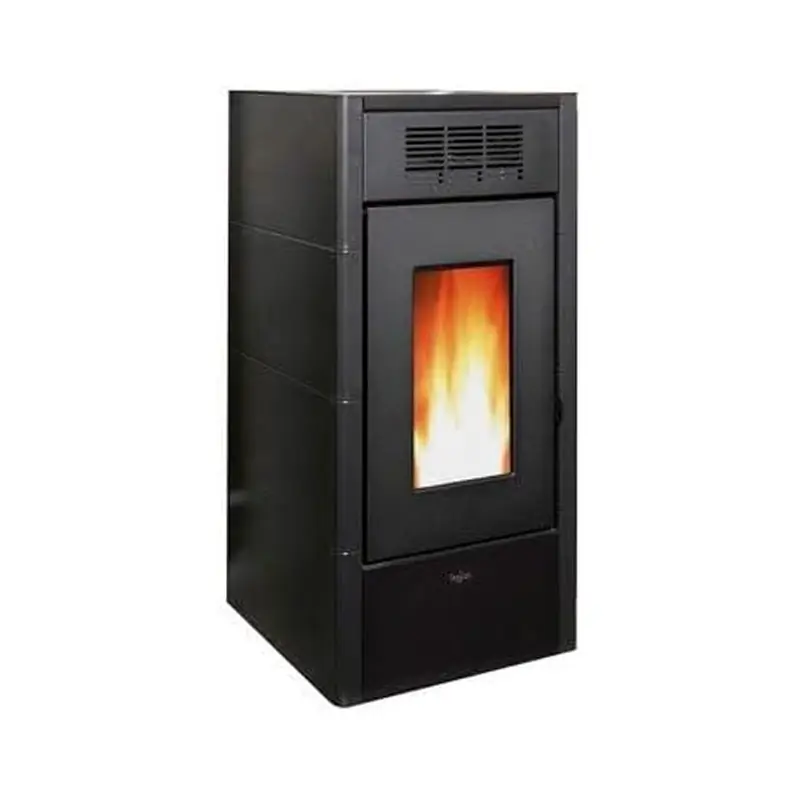 Oferta Estufa de pellets Pegaso Elane 9 KW. Eficiencia y diseño superior con una superficie calefactable, Negro