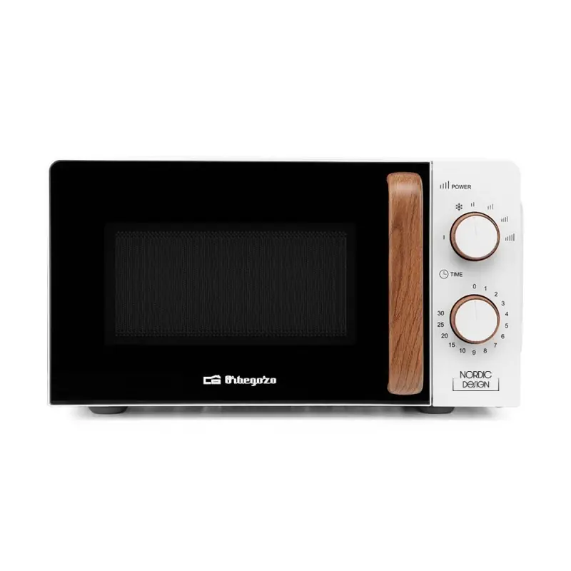 Suinga Microondas con 20 litros de Capacidad, 6 Niveles, Temporizador hasta 30 Minutos, 700W potencia, Color blanco Original