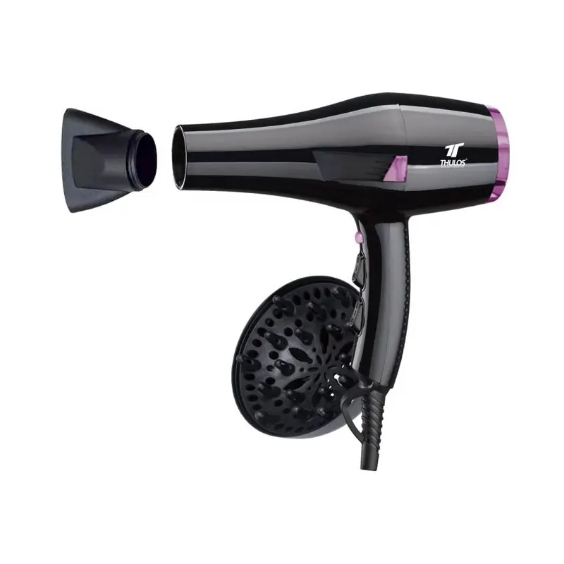 Secador de pelo Thulos, 2000W, botón aire frío, con difusor y concentrador. Premium