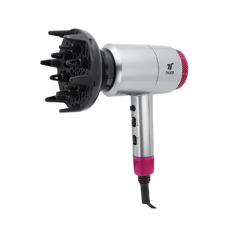 Secador de Pelo Iónico Thulos. 1600-1800W. Incluye difusor y concentrador. Económico