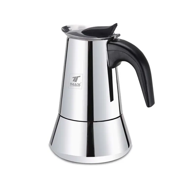 Devolución Gratuita Cafetera 6 tazas Thulos, acabado en acero inoxidable