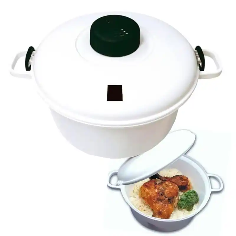 Última Versión Olla a Presión para Microondas 2,8 L – Arrocera microondas / cocedor de arroz microondas, vaporera microondas