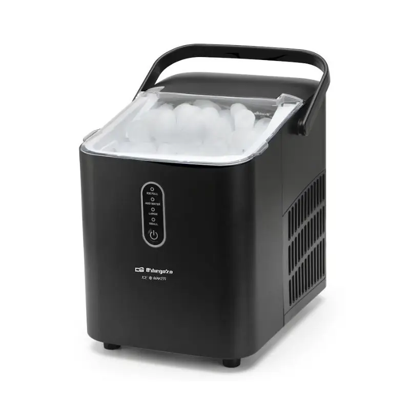 Directo De Fábrica Máquina para Hacer Hielo Portátil y Autolimpiante con Mango, 8 Cubitos Hielo Tipo Balas/6-8 Minutos, 12Kg/24h
