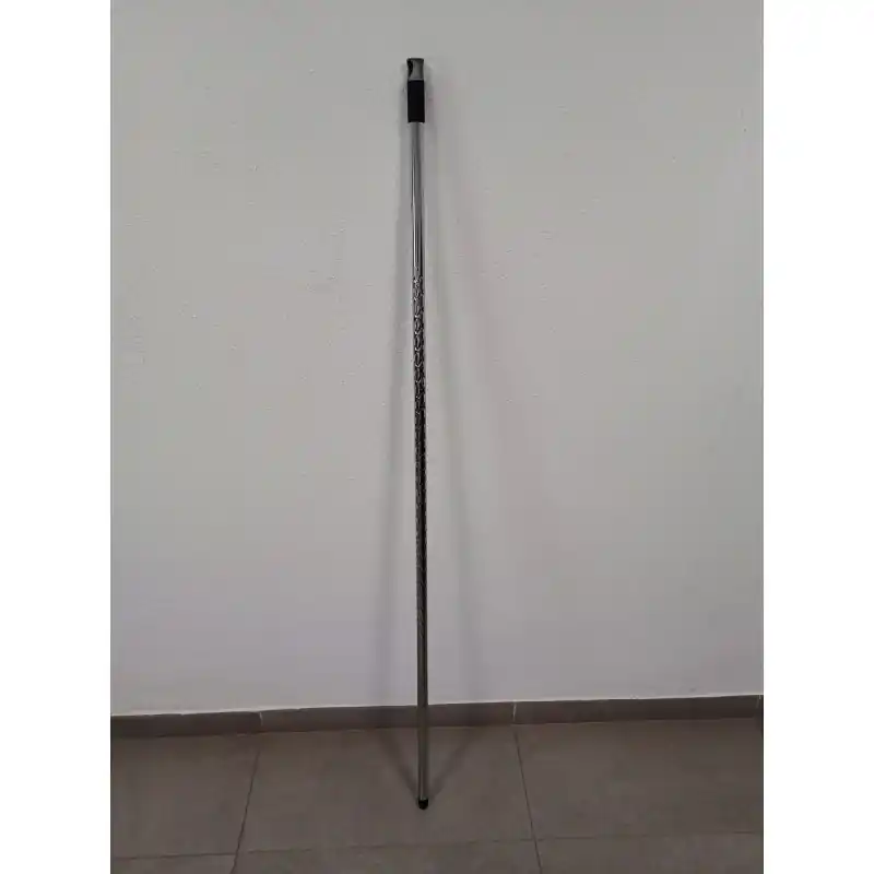 Palo para Cepillos, Escobas o Fregonas de Alta Resistencia, Diamante 140 cm, Adaptable a Cualquier Cepillo, Gris Ocasión Especial