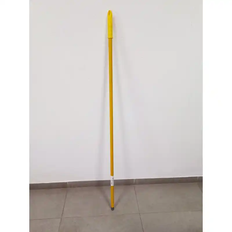 Original Palo para Cepillos, Escobas o Fregonas de Alta Resistencia,140 cm, Adaptable a Cualquier Cepillo, Amarillo
