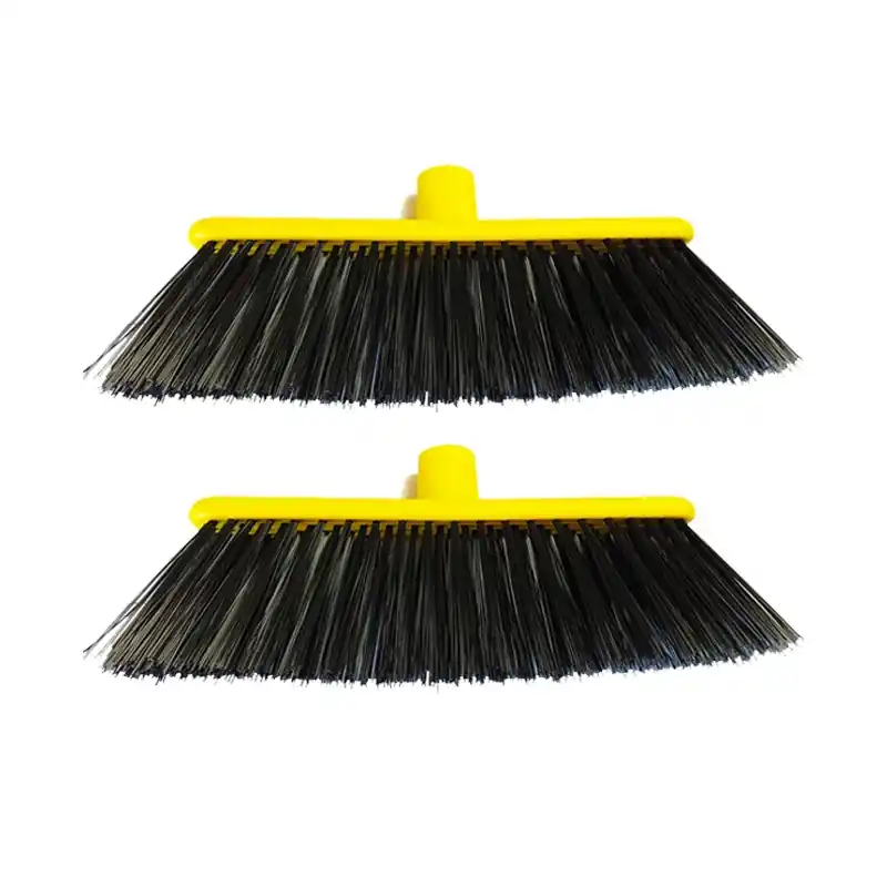 2 x Escoba Especial Jardin para Barrer Cesped Artificial, Moquetas y Exteriores, 33x15,5x11 cm, Amarillo Barato