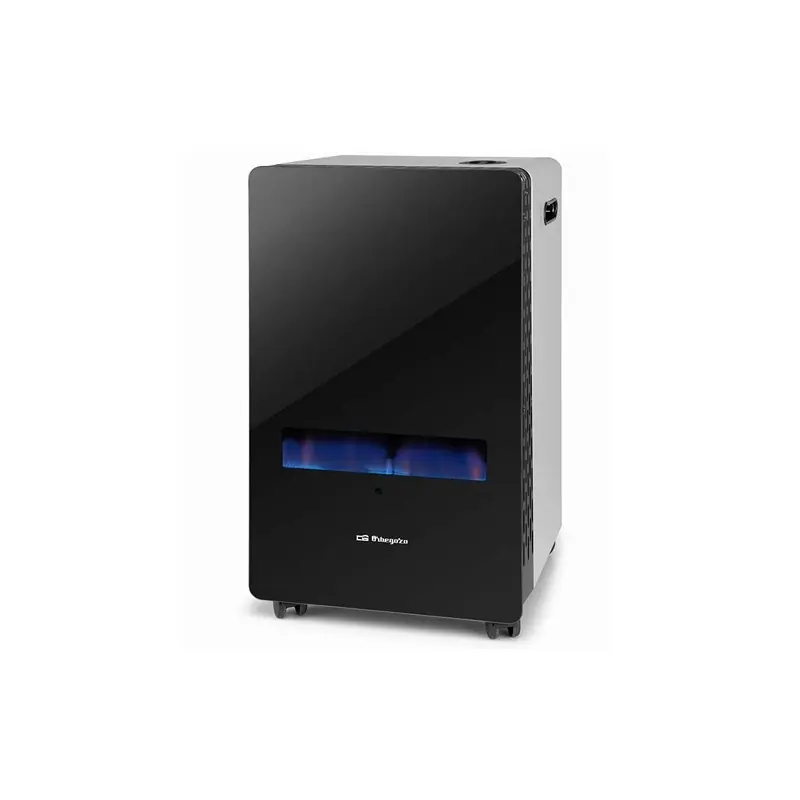 Estufa de Gas llama azul HBF100 Orbegozo, Frontal de cristal templado, 3800W, Calefactor para Gas Butano y Propano Ordena Ya