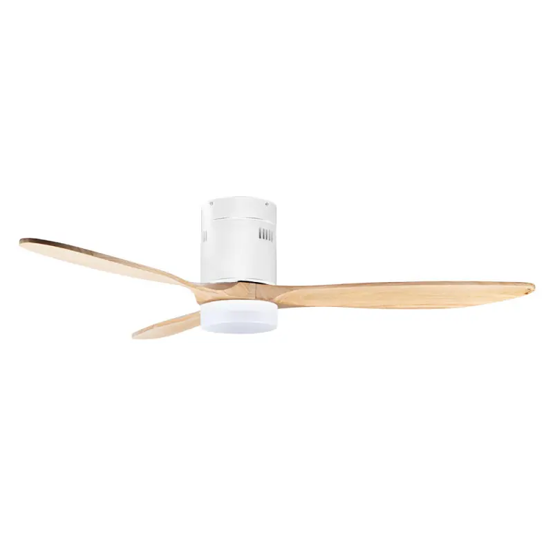 Ventilador de Techo con Luz LED Orgebozo | Mando a Distancia | Silencioso | 3 Aspas de Madera de 132cm | Modo Invierno-Verano Comprar En Línea