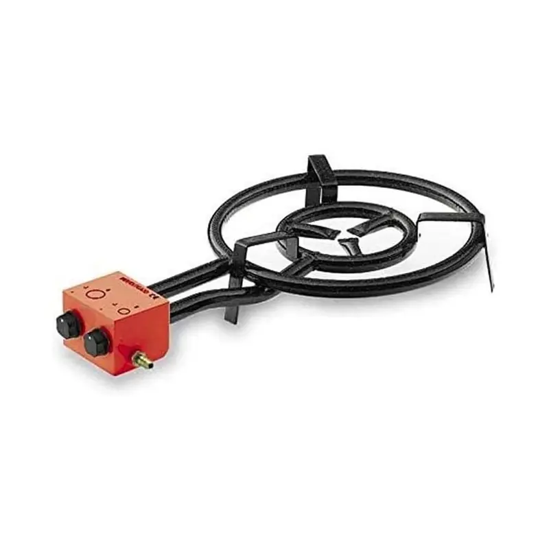 Premium Hornillo Paellero Lacor | Gas Butano | 30-50 cm | 2 Quemadores | Para Paelleras 38 a 70 cm | Paellero Portátil