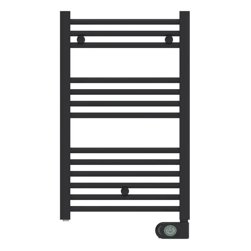 Máxima Calidad Toallero eléctrico programable 400 W negro mate | Toallero diseño negro para baños