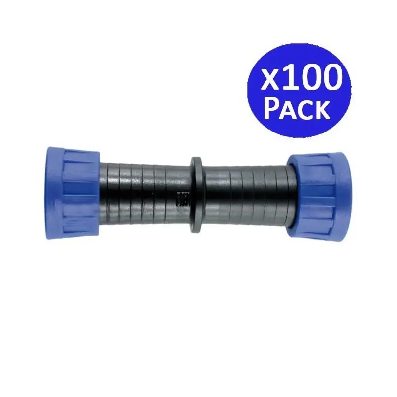 Ordena Ya Pack 100 Manguito union cinta de riego por goteo 16mm