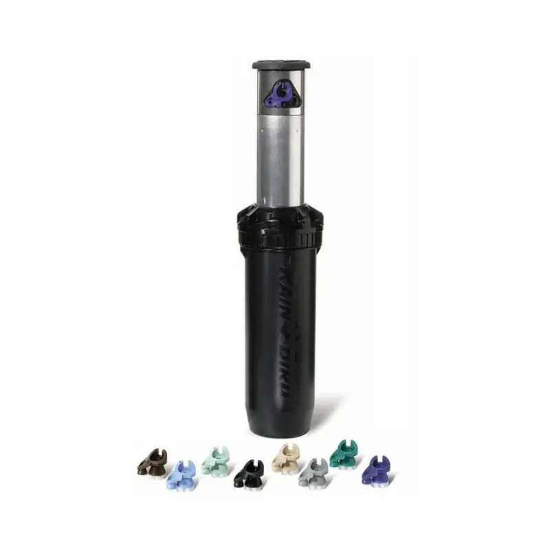 Oferta De Temporada Aspersor Rain Bird Falcon 6504 sectorial acero inoxidable, Rosca hembra 1'', Alcance 11,9 a 19,8 m, campos de golf y deportivos
